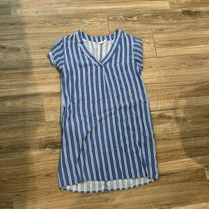 GAP Blue Striped Dress with Pockets